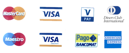 Carte di credito accettate